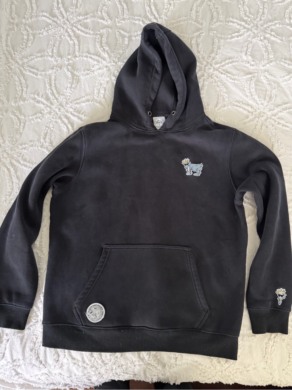 GOAT Black Hoodie | Medium
